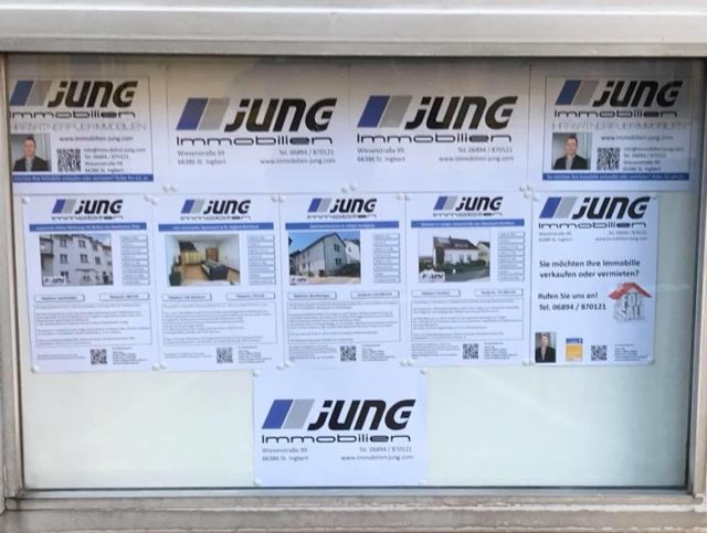 neue Werbefläche von Jung Immobilien in St. Ingbert