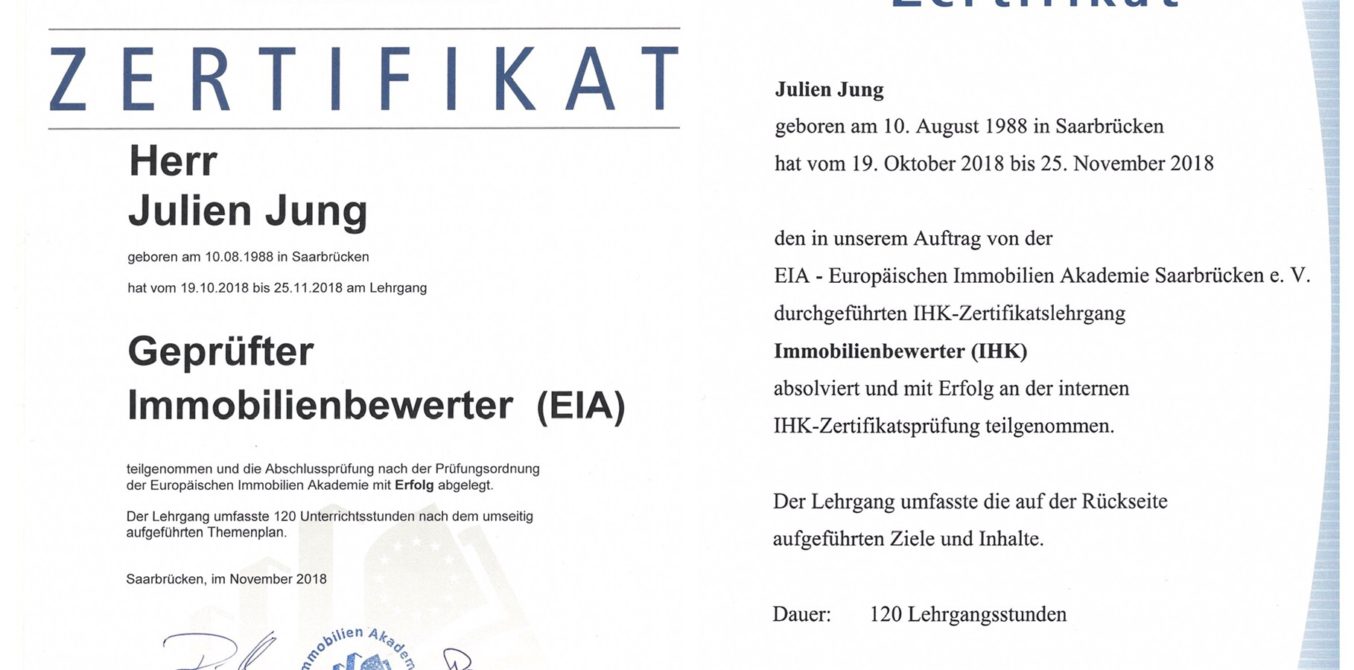 Sie benötigen ein professionelles Wertgutachten oder möchten einfach den richtigen Verkaufspreis für Ihre Immobilie herausfinden?