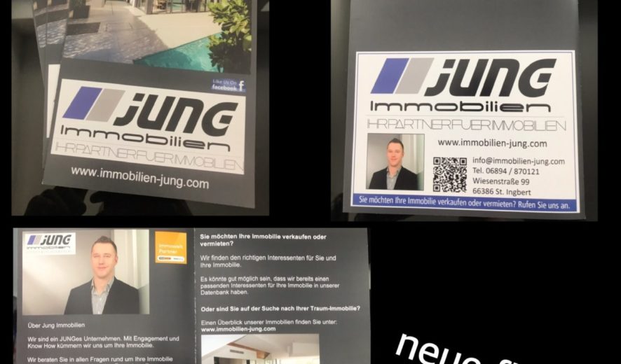 Frisch gedruckt: Neue Flyer von Jung Immobilien!