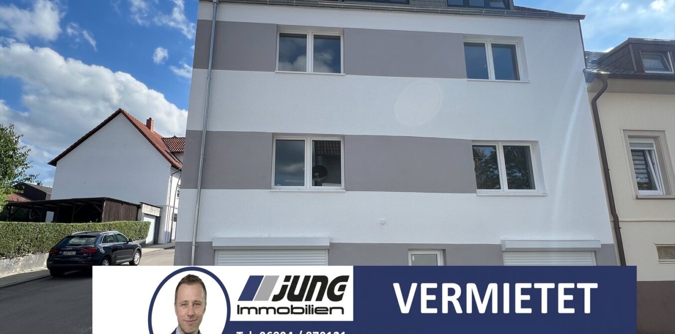die erste von 3 Wohnungen ist bereits vermietet!